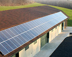 Solar Panels used at The Grothouse Lumber Company facility