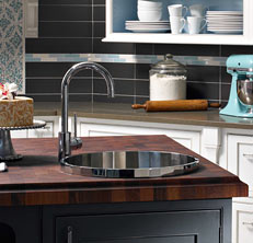 Plain & Fancy Custom Cabinetry custom wood countertop