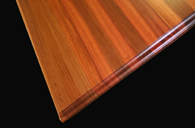 Edge Grain Santos Mahogany with Standard Roman Ogee