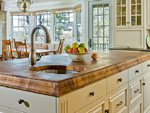 End Burmese Teak with Super Double Roman Ogee Edge