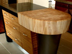 End Grain Maple with Arc and Bevel Cut Edge