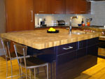 End Grain Teak with Square Edge