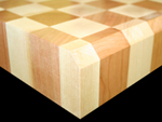 End Grain Maple and Cherry Checkerboard