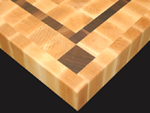 End Grain Maple and Walnut