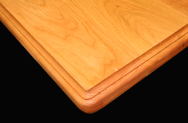 Flat Grain Cherry with Bead and Cove Edge Detail