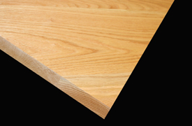 Flat Grain Red Oak with Square Edge