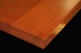 Flat Grain Sapele with Square Edge