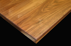 Flat Grain Walnut with Roundover