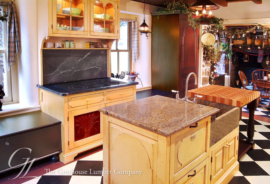 Checkerboard Butcher Block Countertop PA Cherry Maple Checkerboard Butcher Block Countertop in Springhouse, PA