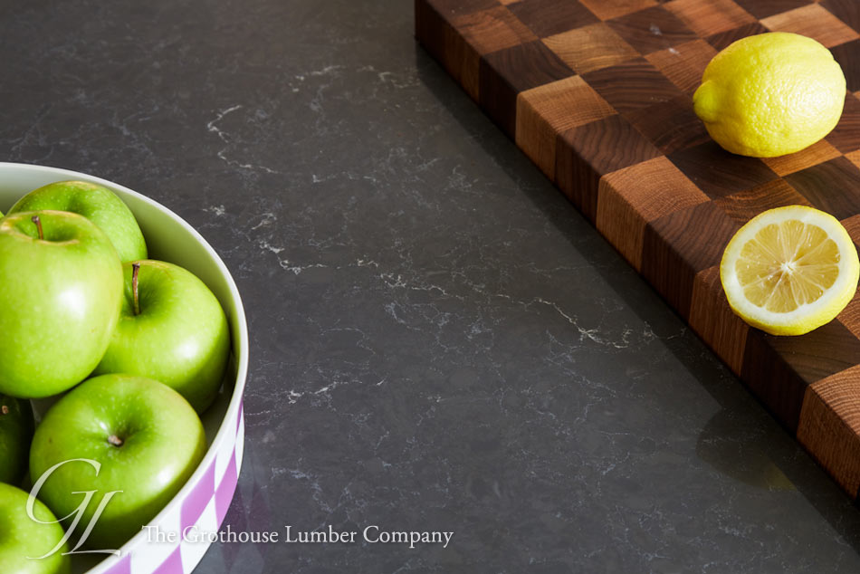 Quartersawn White Oak with Walnut Butcher Block Walnut w/ Quartersawn White Oak Checkerboard Butcher Block