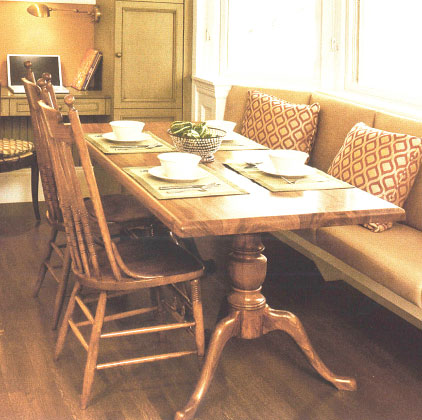 Custom Teak Farmhouse Table for This Old House Newton Project Custom Teak Farmhouse Table