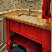 American Beech Wood Vanity Top