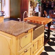 Cherry Maple Checkerboard Butcher Block Countertop in PA