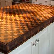Cherry with Walnut Butcher Block Countertop