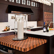 Cherry w/ Walnut Checkerboard Butcher Block Countertop