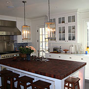 Sapele Mahogany Butcher Block Countertop in Maryland