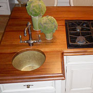 Mahogany Wood Countertop in Virginia