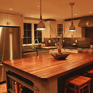 Custom Mahogany Wood Countertop in Pennsylvania