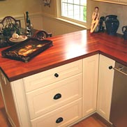 Santos Mahogany Wood Countertop in New Jersey