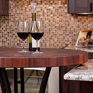 Sapele Mahogany Butcher Block Table