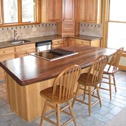 Walnut Wood Counter