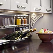 Walnut Wood Countertop with Backsplash in NY