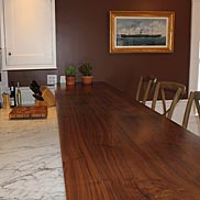 Custom Walnut Wood Counter in MA