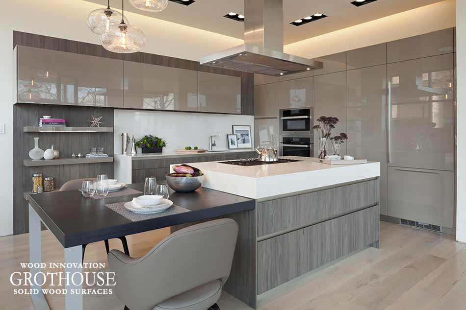 Stained Ash Wood Table Top in Alexandria, VA Custom Stained Ash Wood Table Top in Alexandria, Virginia