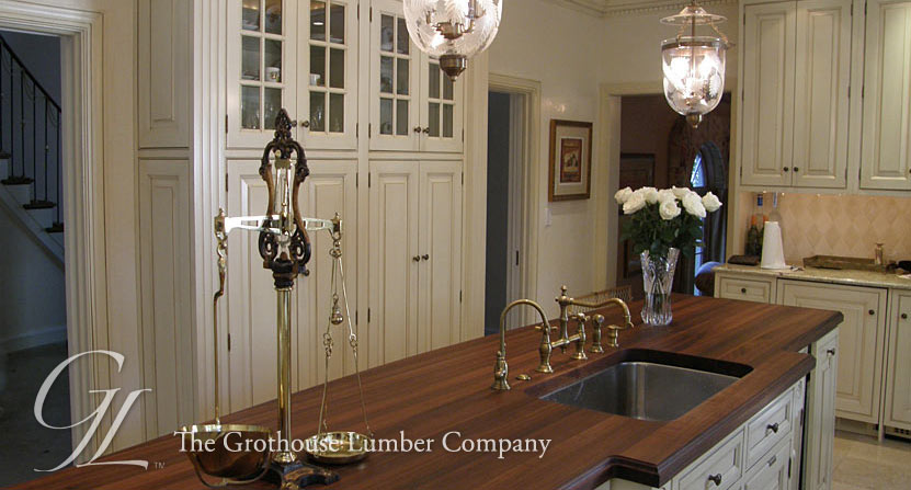 Custom Walnut Wood Countertop Walnut Wood Countertop in Villanova, PA